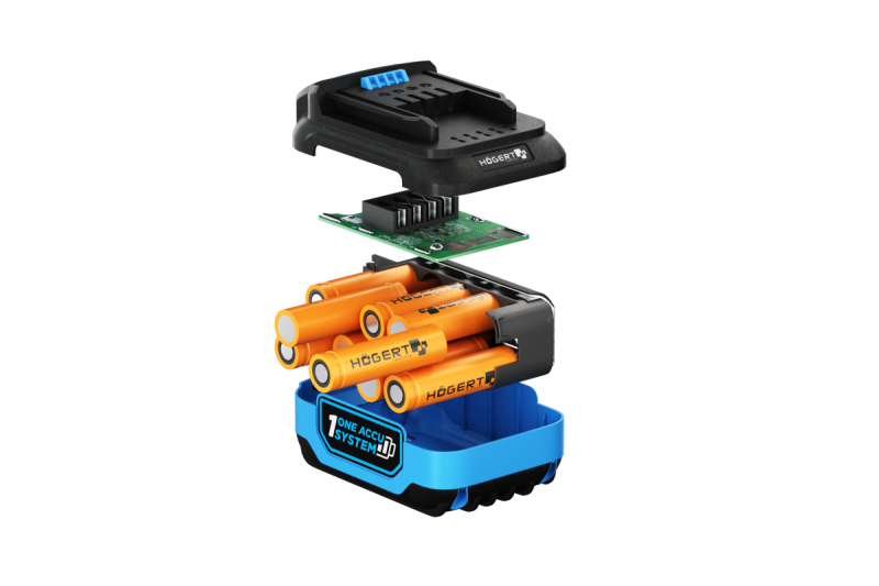 HÖGERT wiederaufladbarer Akku 4,0 Ah 18 V
