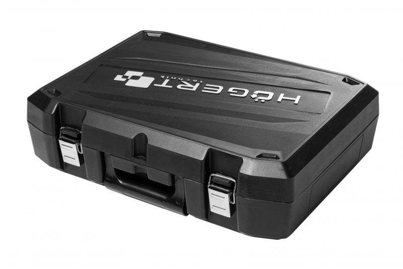 HÖGERT Akkubohrmaschine 18V, Set mit Akku, Ladegerät, Bithalter, Bohrmagazin