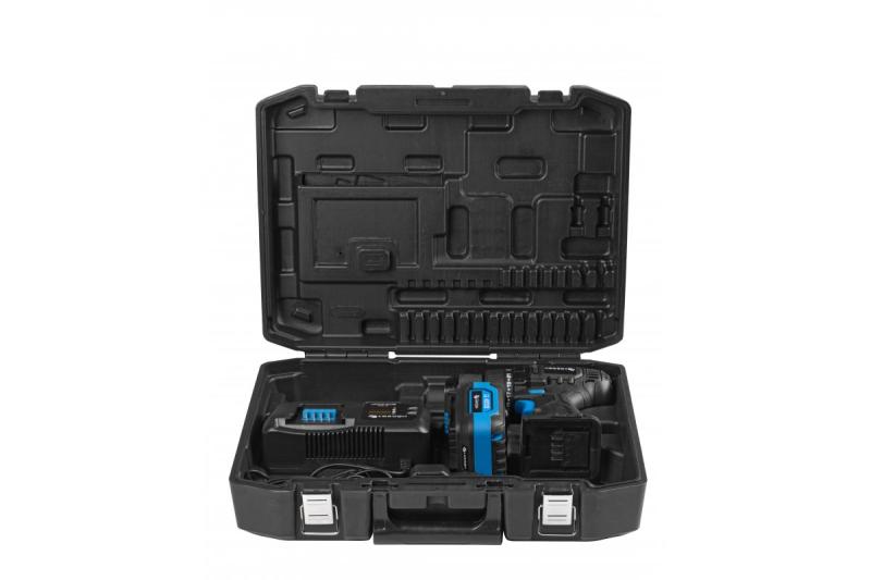 HÖGERT Akkubohrmaschine 18V, Set mit Akku, Ladegerät, Bithalter, Bohrmagazin