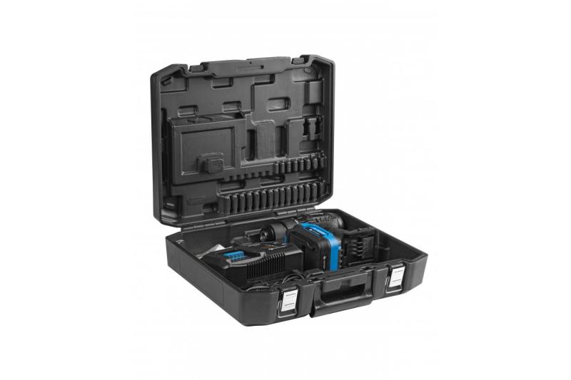 HÖGERT Akkubohrmaschine 18V, Set mit Akku, Ladegerät, Bithalter, Bohrmagazin