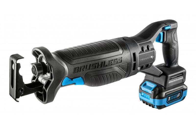 HÖGERT Akku-Säbelsägensatz, 18V, bürstenlos, Akku, Ladegerät, Zubehör.