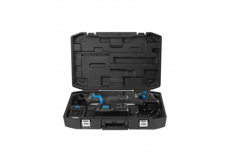 HÖGERT Akku-Säbelsägensatz, 18V, bürstenlos, Akku, Ladegerät, Zubehör.