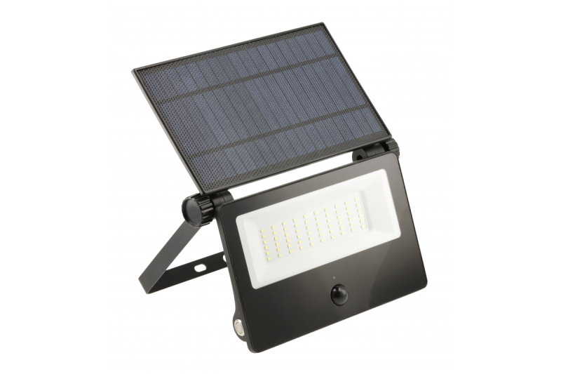 Flutlicht LUMOS II, LED, 3000lm, 6400K, 2x2600mAh austauschbar, IP65, schwarz
