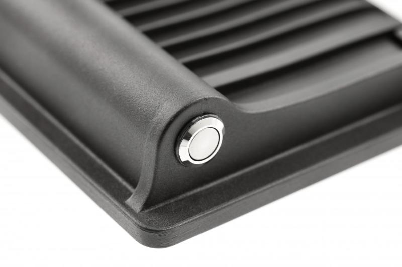 Flutlicht LUMOS II, LED, 3000lm, 6400K, 2x2600mAh austauschbar, IP65, schwarz