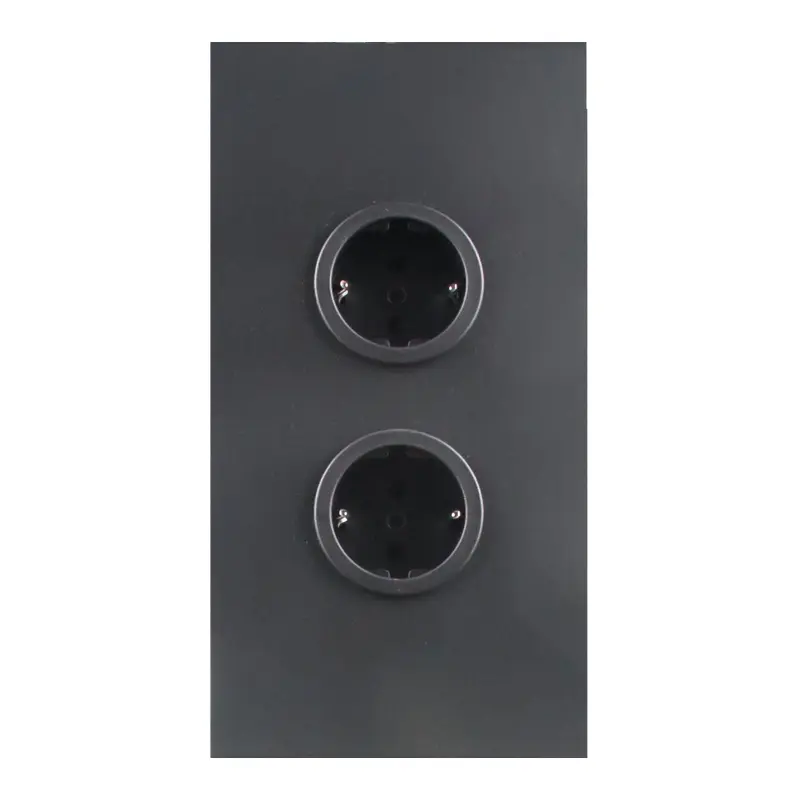 Indux Energiesäule mit 2 Steckdosen, Schutzkontakt, schwarz 1208970642