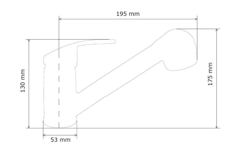 Graniteland Rhea Küchenmischbatterie Beige Sand mit ausziehbarem Auslauf und Doppelfunktions-Handbrause 1208970713