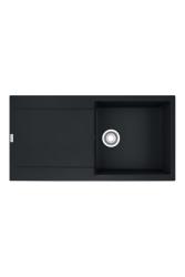 Franke Maris MRG 611-97 Fragranite Matt Schwarz Spüle 97 x 50 cm Aufbau mit Abtropffläche 114.0628.967