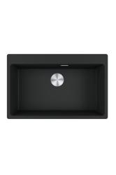 Franke Maris MRG 610-70 TL Fragranite Matt Schwarz Spüle 78 x 50 cm Aufbau mit Armaturenbank 114.0668.727