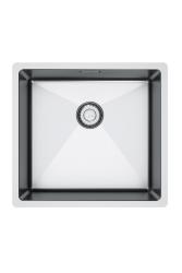 Franke Bolero Plus New R10 B2X 210-40-37 Edelstahl Spüle Flacheinbau, Unterbau und Aufbau 40x37 cm 127.0730.522