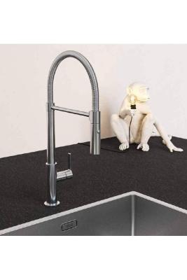 Franke Maris Semi Pro Küchenarmatur Flexibler Auslauf Schwarz 115.0728.396