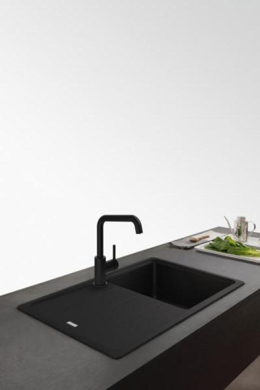 Franke Lina U Küchenarmatur Schwenkauslauf Schwarz 115.0728.474