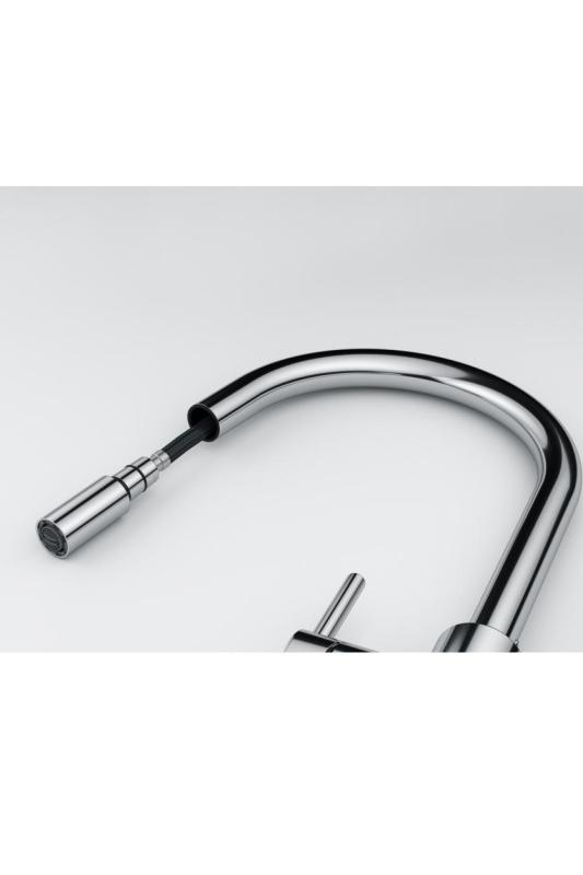 Franke Lina Küchenmischbatterie Chrom mit Ausziehbarer Handbrause 115.0693.229