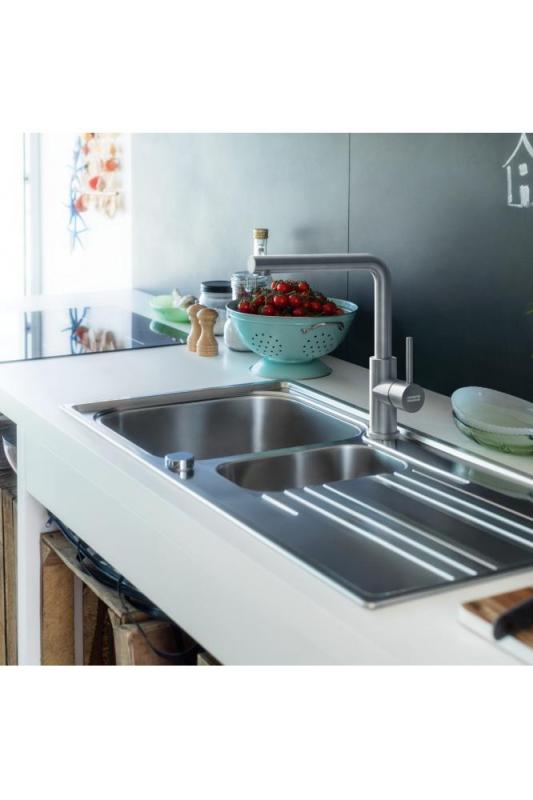 Franke Smart Glenda Küchenarmatur Drehbarer Auslauf Edelstahl 115.0706.985