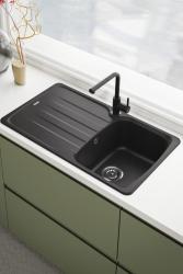 Franke Lina L Küchenarmatur Onyx mit Ausziehbarem Auslauf 115.0728.484