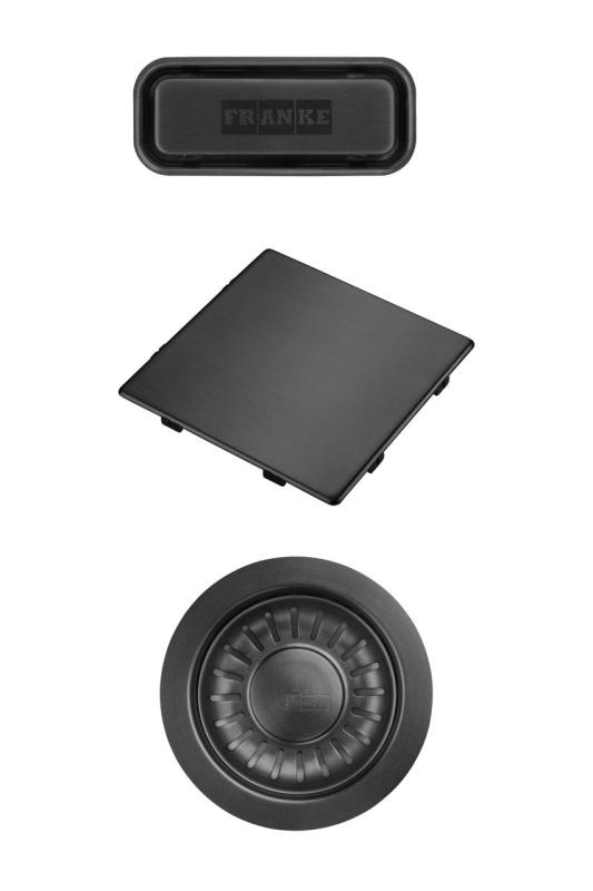 Franke Kubus 2.0 Farbset Ablaufgarnitur Gun Metal 1208970828