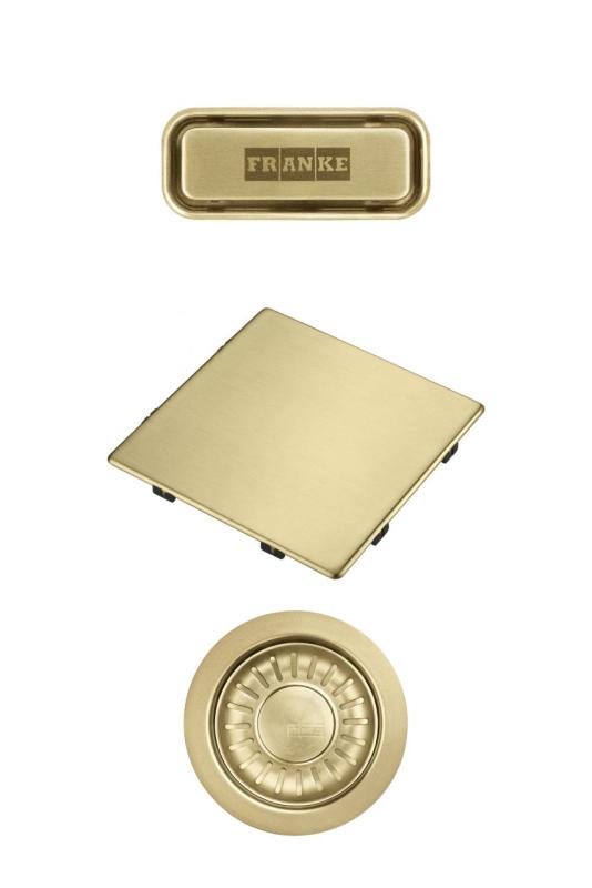 Franke Kubus 2.0 Farbset Abflusssatz Gold 1208970836