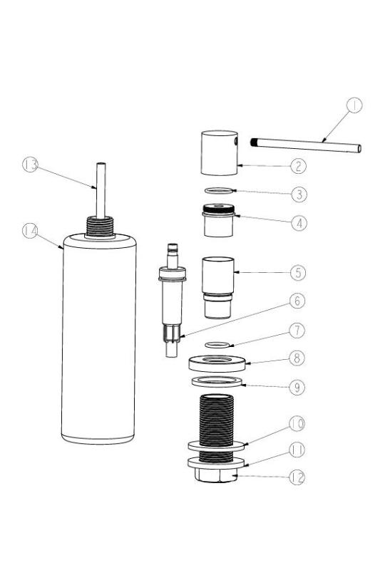 Ausmann Lirio Einbau Seifenspender Gold von oben nachfüllbar 1208971199