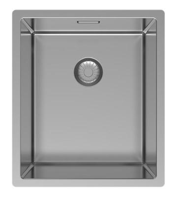 Pure.Sink Exclusivo Edelstahlspüle 34x40 cm 10mm Radius Unterbau, Flächenbündiger Einbau und Aufbau PEX3440-02