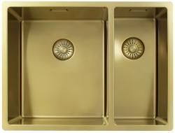 Pure.Sink Exclusivo Goldene 1,5 anderthalbe Spüle 34+18 cm 10mm Radius PEX341840-60