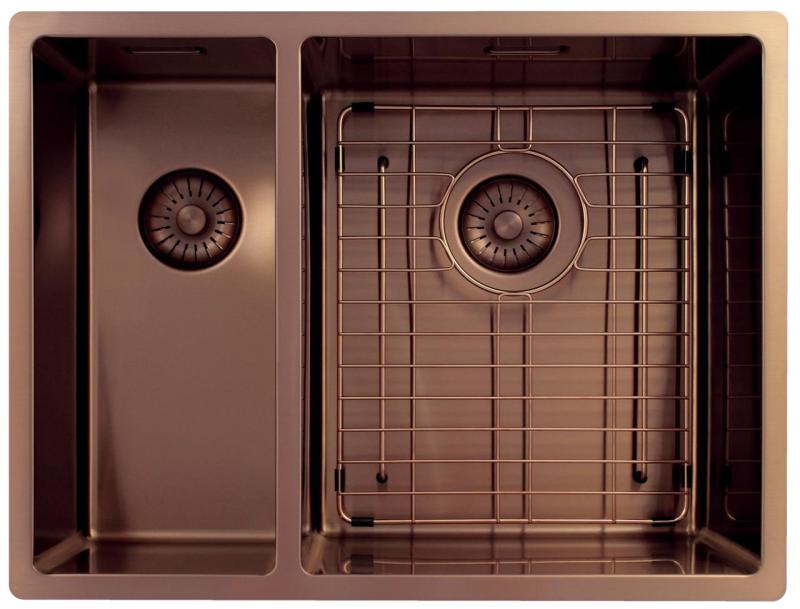 Pure.Sink Exclusivo Kupfer 1,5 anderthalb Spülbecken 18+34cm 10mm Radius PEX183440-62