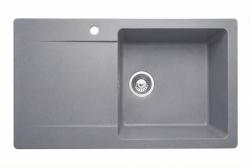Graniteland Liri Granit Graues Spülbecken mit Abtropffläche 765x448 mm 1208971441