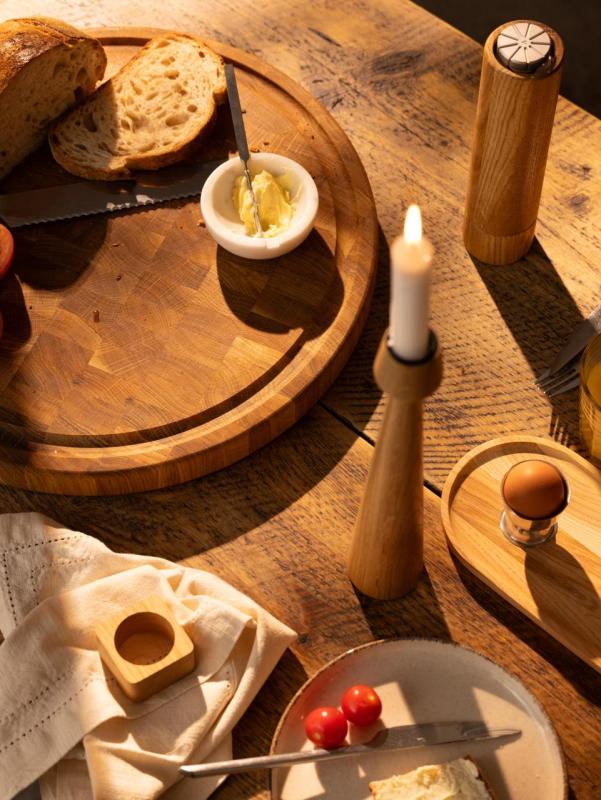 Woodsea Woodstone Eiche rund - Eichenholz runde Schneidebrett Ø42cm 1208971525