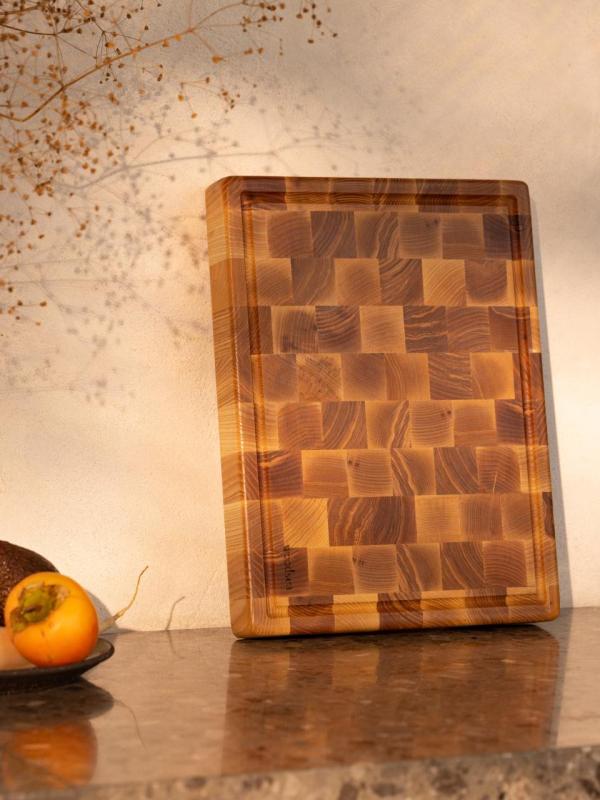 Woodsea Woodstone Ash S - Essen Holz Schneidebrett Quadratisch 20x20cm 1208971526