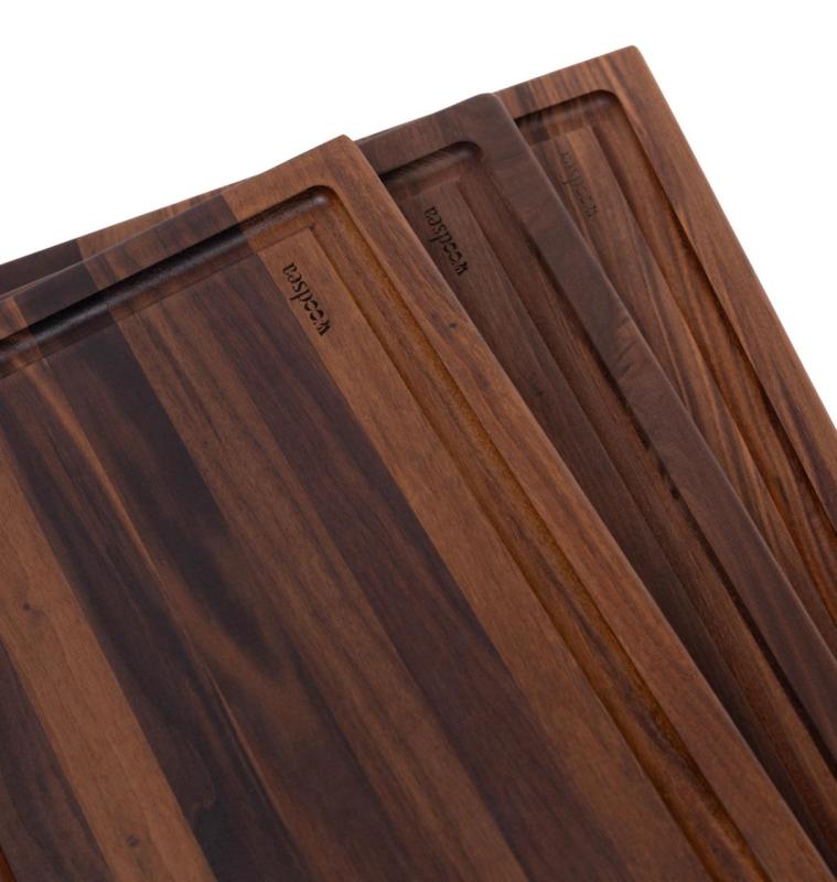 Woodsea Butcher Groove M - Walnussholz Schneidebrett mit Saftnut 50x38 cm 1208971535