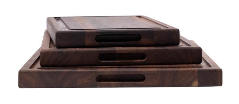 Woodsea Butcher Groove L - Walnussholz Schneidebrett mit Saftrinne 60x45 cm 1208971536