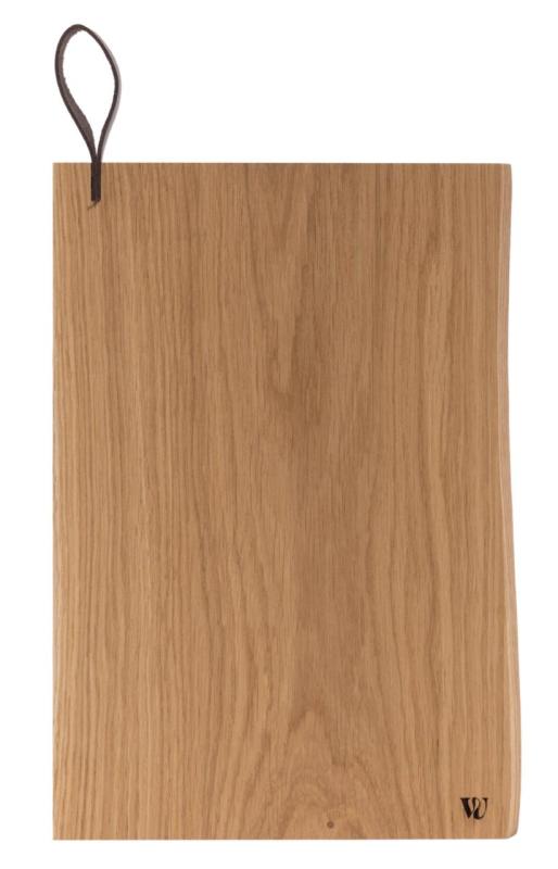 Woodsea Chop-Chop Oak M - Eichenholz Schneidebrett 35x24cm mit Ledergriff 1208971540