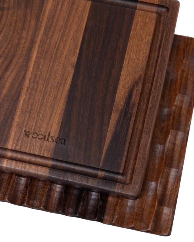 Woodsea Dunes Walnuss S - Walnussholz Dunes Schneidebrett 27x20 cm 1208971547