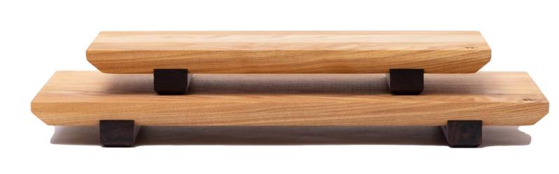 Woodsea Sushi S- Eschenholz Sushibrett mit Walnussholzbeinen 30x12 cm 1208971584