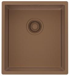 Pure.Sink Luxion Kupfer-Spülbecken 36 x 40 cm Unterbau, flächenbündiger Einbau und Aufsatz PLX3640-62