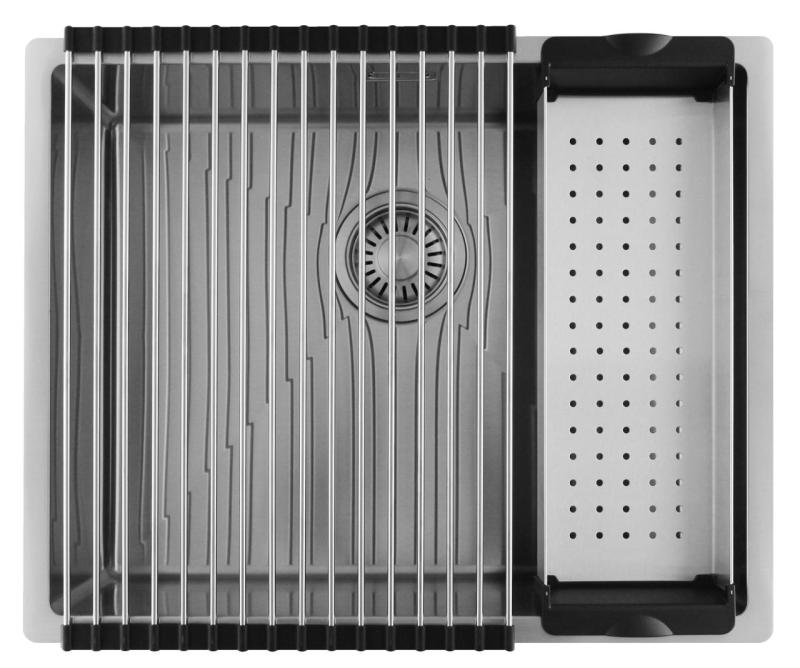 Pure.Sink Luxion Edelstahlspüle 50 x 40 cm Unterbau, flächenbündiger Einbau und Aufsatz  PLX5040-02