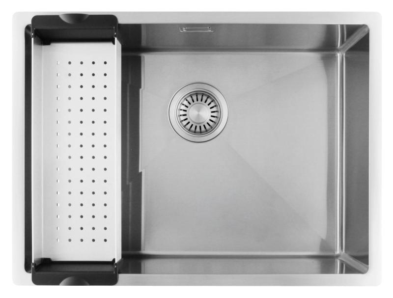 Pure.Sink Luxion Edelstahlspüle 55 x 40 cm Unterbau, flächenbündiger Einbau und Aufsatz PLX5540-02