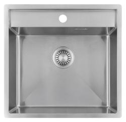 Pure.Sink Luxion Edelstahlspüle 51 x 50 cm Tapwing mit Hahnlochbank PLX5150T-02