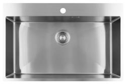 Pure.Sink Luxion Große Edelstahlspüle 78 x 50 cm Tapwing mit Lochbank PLX7850T-02