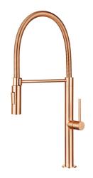 Pure.Sink Luxion Profi-Küchenarmatur aus Messing mit flexiblem Auslauf und 2 Strahlarten PLXFLEX-62