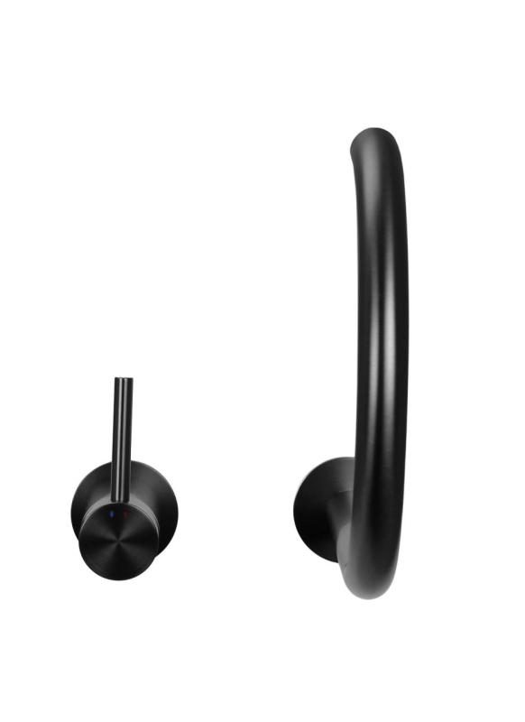 Pure.Sink Luxion 2-Loch-Küchenarmatur aus Gun Metal mit rundem Auslauf PLX2HR-61