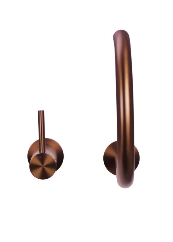 Pure.Sink Luxion 2-Loch-Küchenarmatur aus Messing mit rundem Auslauf PLX2HR-62