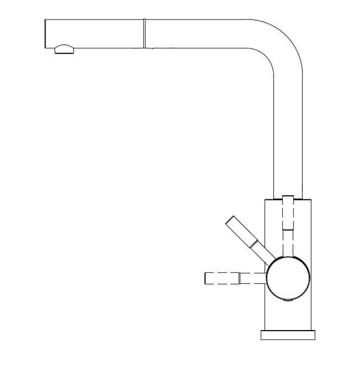 Pure.Sink Elite Steel Spark-S Küchenarmatur PVD Kupfer mit ausziehbarem Auslauf PS8041-62