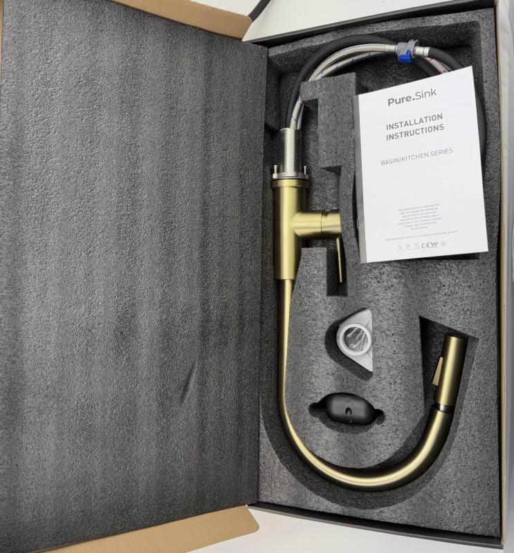 Pure.Sink Elite Steel Stream-S Küchenarmatur PVD Kupfer mit ausziehbarem Auslauf PS8045-62