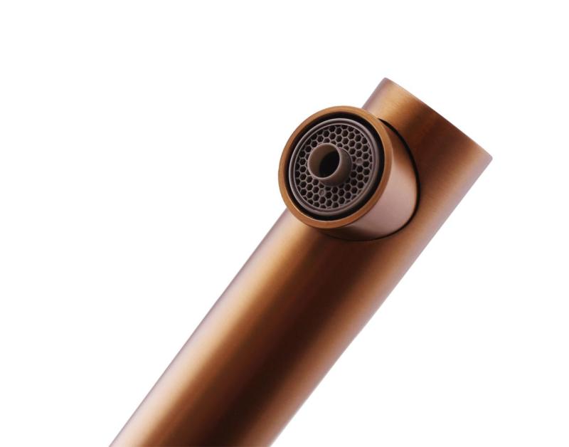 Pure.Sink Elite Steel Clear-S PVD gebürstetes Gold 3-Wege Küchenarmatur mit Ausziehbarer Auslauf und Gefiltertes Wasser PS8120-60