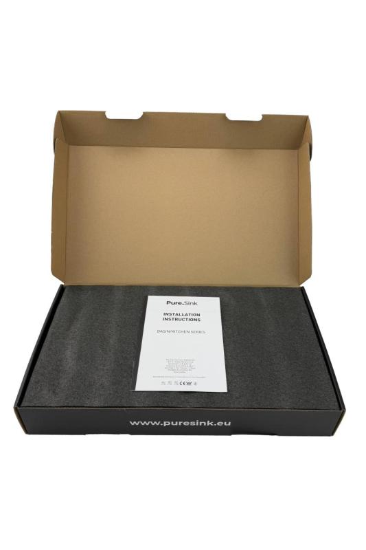 Pure.Sink Elite Steel Pulse-S Küchenarmatur PVD gebürstetes Gold mit ausziehbarem Auslauf und Sprühmodus PS8500-60