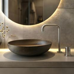 MURO TUA 2-Loch-Waschtischarmatur Chrom mit rechtwinkligem Auslauf 1208972108