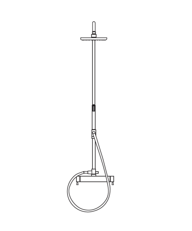 MURO TUA Duschkombination mit Regendusche Chrom M1.B11.CR