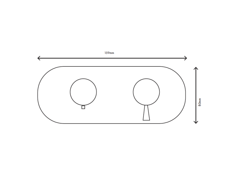 MURO TUA Einbau-Duschthermostat mit 1 Auslass, Chrom M1.B31T.S.CR