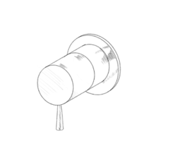 MURO TUA Einbau-3-Wege-Umsteller Chrom M1.B33.3.CR