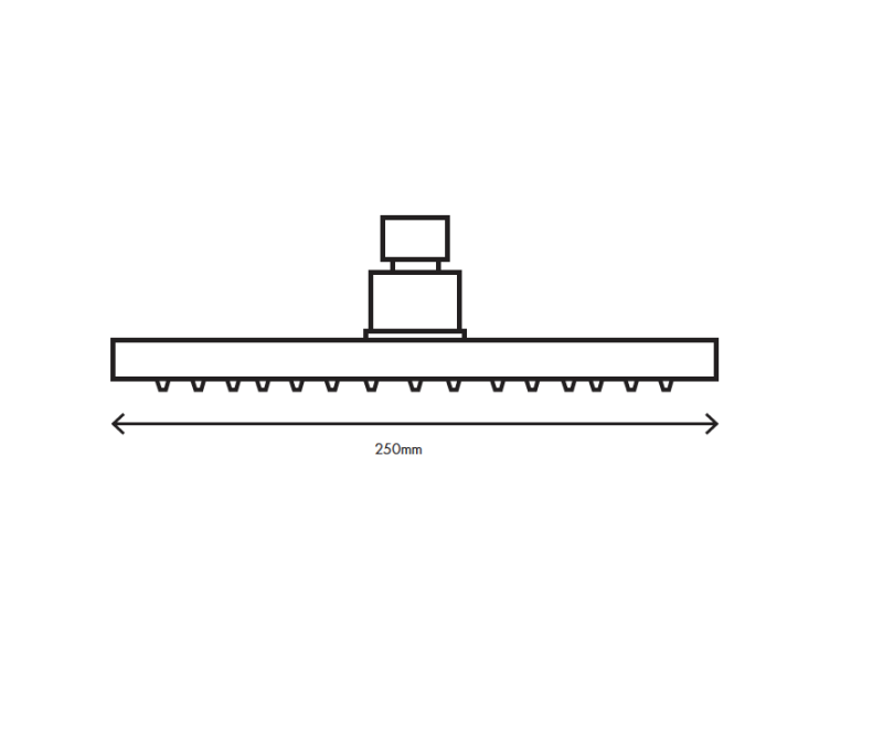 MURO TUA Kopfbrause 250 mm Chrom M1.BA2.M.CR
