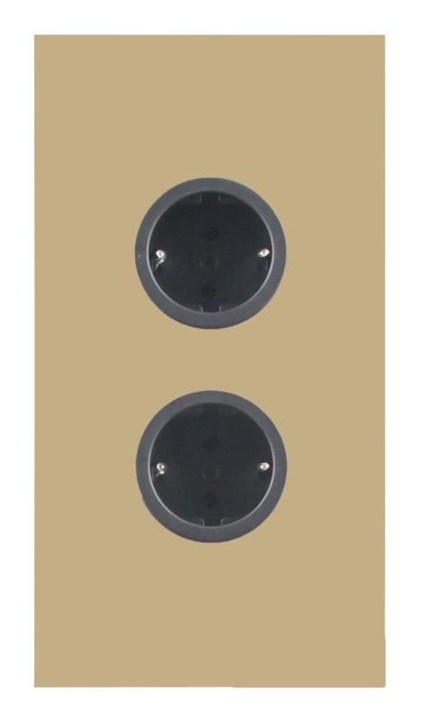 Indux Corner Energie-Säule mit 2 Steckdosen Randaarde Gold 1208972283